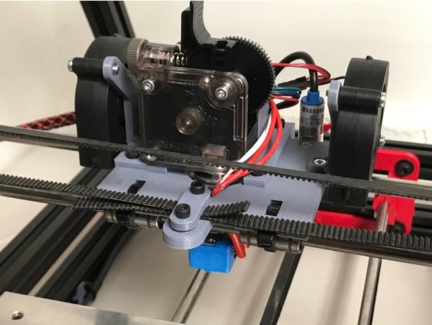 horizontal modular extruder carriage 3d printer parts direct drive e3d-titan e3d titan 3D print model - Mito3D