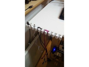 usb cable holder organization 3d print model - Mito3D