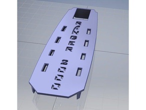 volantex ranger 2000 battery tray r c vehicles airplane lipo 3d print model - Mito3D