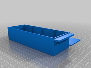 mi personalizados de almacenamiento cajón la caja azul organización personalizado 3d print model - Mito3D