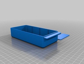 mi personalizar la caja de almacenamiento rusty azul organización personalizado 3d print model - Mito3D