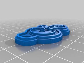 choo-Schlüsselring Schlüsselanhänger kundengebundene 3d print model - Mito3D