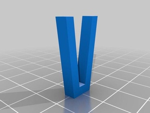 as letras maiúsculas 3d print model - Mito3D