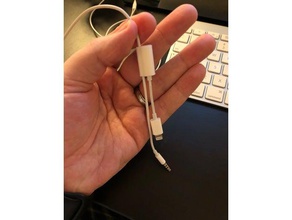 apple iphone lightning adaptörü kulaklık klibi cep telefonu 3d print model - Mito3D