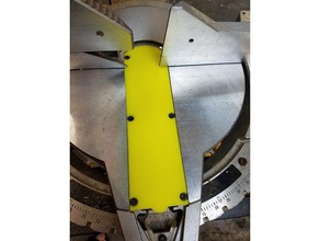 zero clearance insert miter saw plate dw715 machine tools dewalt woodwroking 3d print model - Mito3D