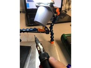 50mm-Lüfter Luftleitungen helfende Hände Löten tools helping-hands das 3d print model - Mito3D