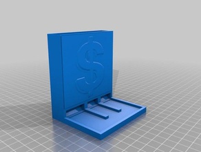 colecionador de moedas A impressão 3d moeda o titular da dinheiro 3d print model - Mito3D