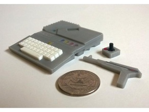mini atari xegs brinquedos & games console bonito casa de boneca miniatura retro retrogaming 3d print model - Mito3D
