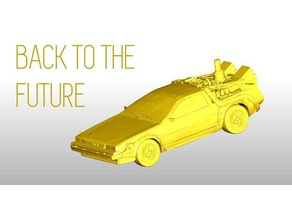 imprimible delorean dmc-12 - futuras normal La impresión en 3d bakc coche dmc futuro gmc outatime tiempo vehículo 3d print model - Mito3D