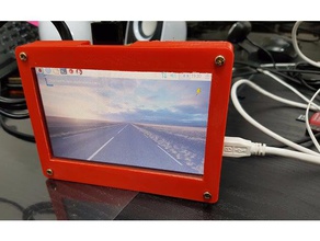 raspberrypi 5 pouces lcd cas de l'électronique écran rasberry 3d print model - Mito3D