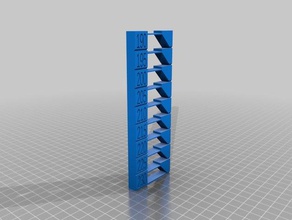 temperatura torre A impressão 3d de testes personalizado 3d print model - Mito3D