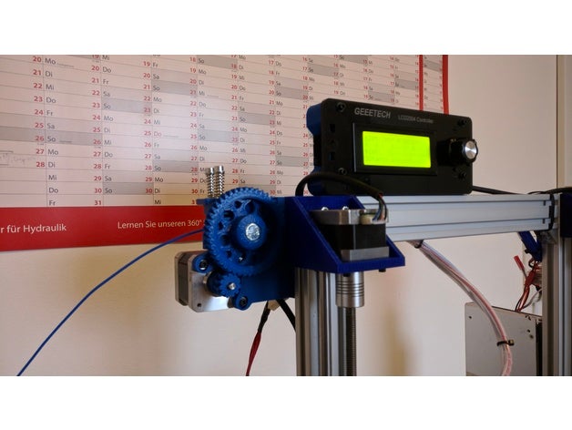 ultimate greg wade geared extruder am8 montieren 3d-Drucker Teile custom gregs prusa i3 3D print model - Mito3D