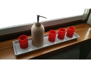 dispenser di sapone bagno 3d print model - Mito3D