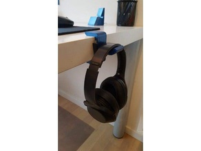 Kopfhörer-stand - regelbarer von Ihrem Schreibtisch aus office einstellbar Klemme Kopfhörer Kopfhörer-Halter Halter versorgt Organisation stand 3d print model - Mito3D