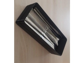 couteaux fourchettes de boîte empilable l'organisation 3d print model - Mito3D