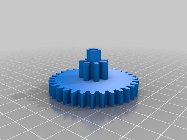 double stacked gears 3d printing 3D print model - Mito3D