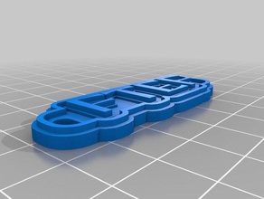 ftef keychains customized 3d print model - Mito3D