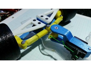 openrc f1 de dirección ajustable r c vehículos el volante brazo 3d print model - Mito3D