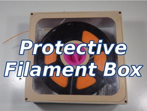 protective filament box 3d printing printer parts spool holder sgabolab 3d print model - Mito3D