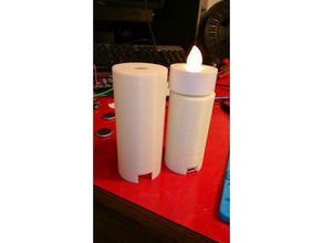 battery extender ikea godafton led candle decor 3d print model - Mito3D