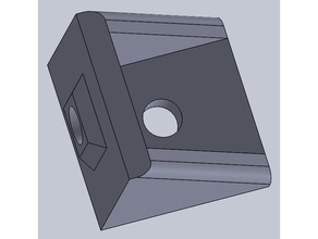 2020 aluminium extrusion profile corner bracket 3d printer parts 3d print model - Mito3D