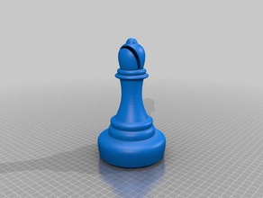 bishop piggy bank chess 3d print model - Mito3D