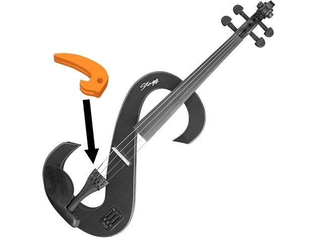 violon fine tuner pièce - stagg L'impression 3d affiné le morceau 3D print model - Mito3D