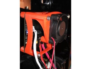 heated bed power module fan mount 3d printer parts 3d print model - Mito3D