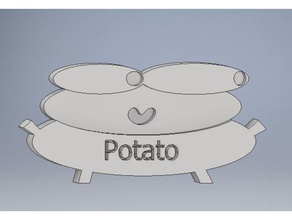 Kartoffel 2d-Kunst Freund 3d print model - Mito3D