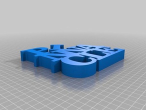 pinnacle Schule benutzerdefinierten word-Skulptur Skulpturen kundengebundene 3d print model - Mito3D