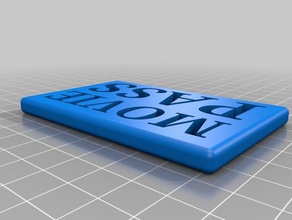 moviepass marcador de posición la tarjeta regalo diy 3d print model - Mito3D