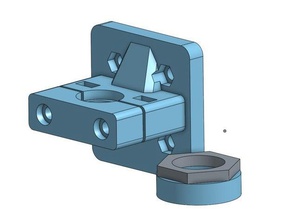 e3d v6 Bowdenzug-x-Wagen-sensor Halter 10mm 12mm 18mm bltouch 3d-Drucker Teile bowden kapazitiver sensor hotend montieren induktiver x-Schlitten 3d print model - Mito3D