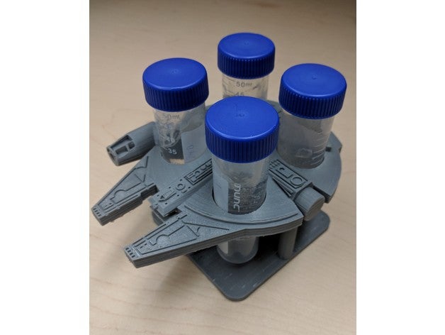 millenium falcon tube holder engineering starwars star wars 3D print model - Mito3D