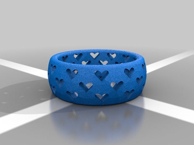 all hearts ring rings 3D print model - Mito3D