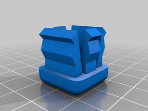 my customized chair foot tube end cap replacement parts 3d print model - Mito3D