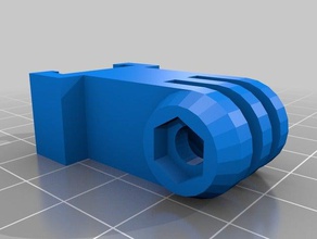 gogro mount nerf gun camera gopro 3d print model - Mito3D