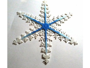 floco de neve decoração blockscadsnowflake 3d print model - Mito3D