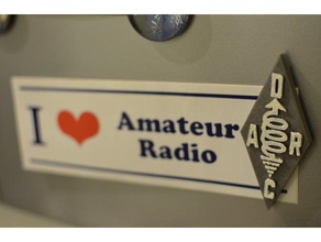darc ev magnet Schilder & logos amateur radio ham 3d print model - Mito3D