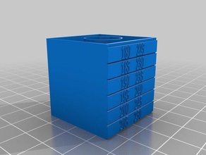 temp-test tower 3d-Druck-tests temp Kalibrierung 3d print model - Mito3D