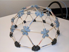 openscad geodesic dome buildings & structures 3d print model - Mito3D