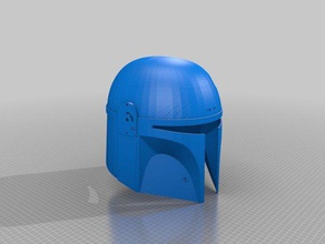 full size wearable boba fett helmet costume 3d print model - Mito3D