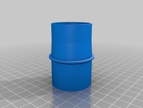 chopsaw hose adapter parts customized 3d print model - Mito3D