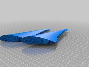 asas A impressão 3d de avião nas um modelo rc edifício da ala asa 3d print model - Mito3D