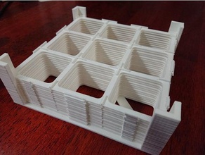 carcassonne tile grid holder toy & game accessories 3d print model - Mito3D