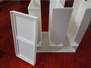 doble azulejos de la torre tapa - carcasona juguetes y accesorios juego 3d print model - Mito3D