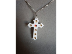 cross box pendant remix jewelry 3d fashion religion design jewellery ornament woman 3d print model - Mito3D