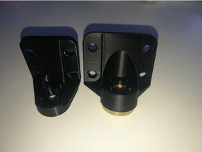 d-bot lead screw nut mount 3d printer parts dbot leadscrew 3d print model - Mito3D
