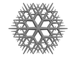 snowflake decor blockscadsnowflake 3d print model - Mito3D