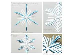 articulé flocon de neige les mathématiques l'art douille à bille joint rotule blockscadsnowflake art mathématique 3d print model - Mito3D