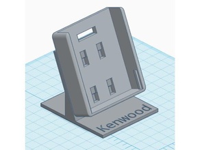 kenwood th-d74 halter suporte para carro 4 clipe A impressão 3d 3d print model - Mito3D